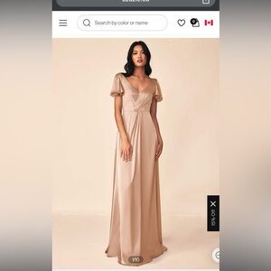 Azazie Soren Dress in English Rose